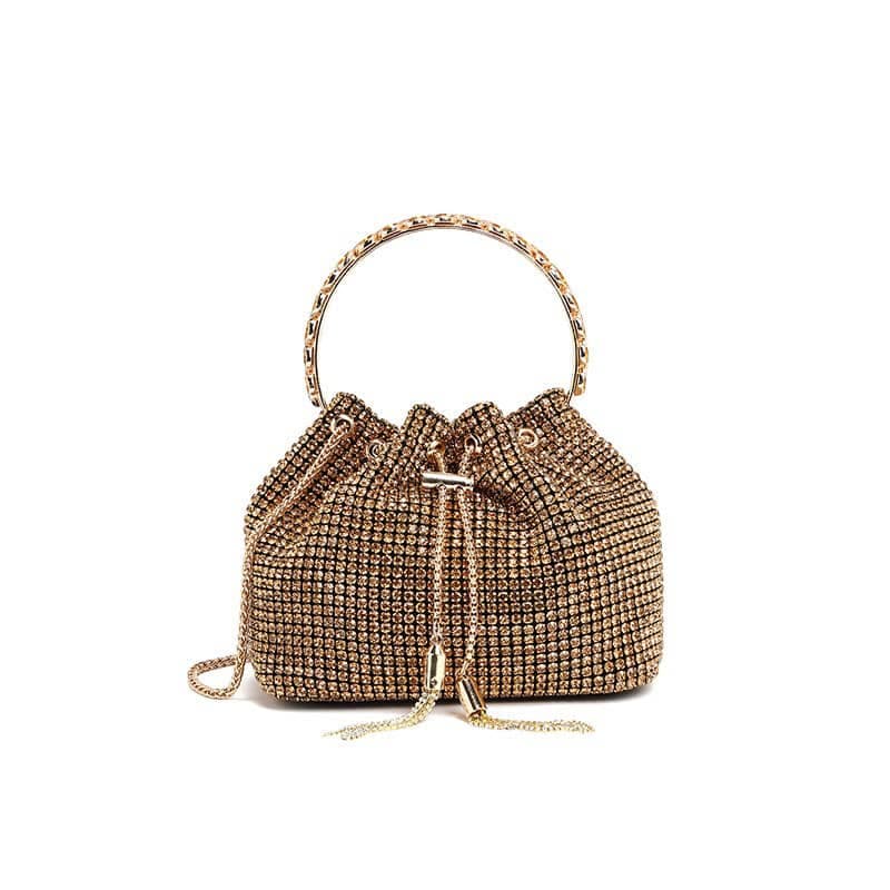 Gold & Black Handbag - As pictured