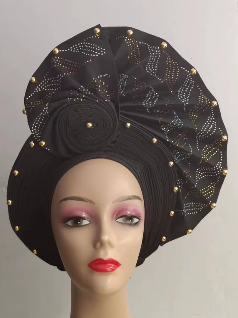 Gele Head Tie - Black